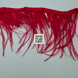 ريش للاقمشة النسائية ناعم خفيف (أحمر)