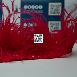 ريش للاقمشة النسائية ناعم خفيف (أحمر)