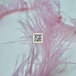 ريش للاقمشة النسائية ناعم خفيف (وردي)