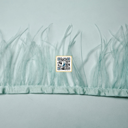 ريش للاقمشة النسائية ناعم خفيف (ازرق فاتح #2)