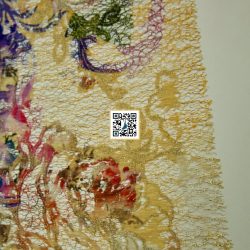 شبك مقصب مشجر - ٣ الوان - #٥٠٢ قماش نسائي للمناسبات (ذهبي)