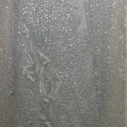 تل مطرز مع ترتر وخرز - ٤ لون #٢٠٢ قماش نسائي للمناسبات (ازرق فاتح)