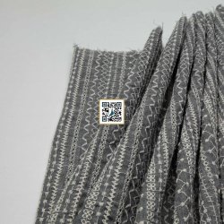 لينن مطرز خيط -  قماش نسائي خفيف للعبايات والاستعمال المنزلي - ٥ الوان موديل #١٠ (لون #1) لينن مطرز خيط -  قماش نسائي خفيف للعبايات والاستعمال المنزلي - ٥ الوان موديل #١٠ (لون #1)