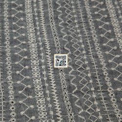 لينن مطرز خيط -  قماش نسائي خفيف للعبايات والاستعمال المنزلي - ٥ الوان موديل #١٠ (لون #1) لينن مطرز خيط -  قماش نسائي خفيف للعبايات والاستعمال المنزلي - ٥ الوان موديل #١٠ (لون #1)