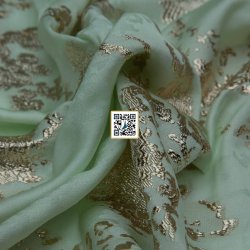 ستان جاكار مشجر مقصب - "الأصيلة" (اخضر فاتح - تفاحي )