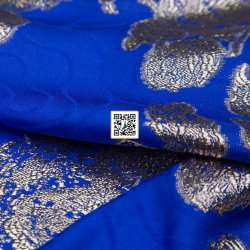 ستان جاكار مشجر مقصب - "الأصيلة" (ازرق غامق - كحلي)