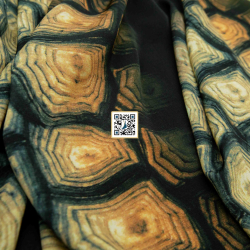 حرير ستان مموج مشجر - ٤ الوان - #٧٥ قماش نسائي خفيف  (لون #3)