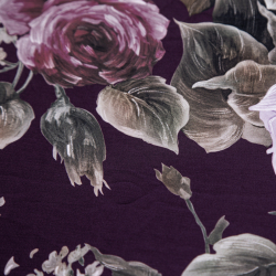 حرير ستان مشجر - ٤ الوان - #٦١ (بنفسجي فاتح)