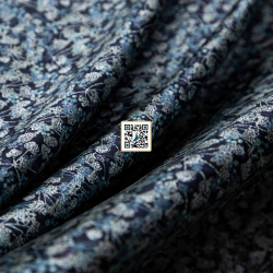 حرير ستان مشجر - ٤ الوان - #٦٠ (ازرق فاتح)