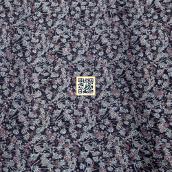 حرير ستان مشجر - ٤ الوان - #٦٠ (بنفسجي غامق)