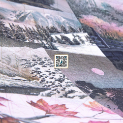 حرير ستان مشجر  - (خيال) (وردي) حرير ستان مشجر  - (خيال) (وردي)