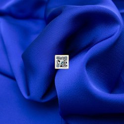 حرير ستان استرتش لمعة - 5 الوان (ازرق غامق - ببسي)